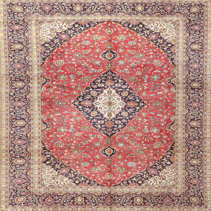 Round Machine Washable Traditional Brown Rug, wshtr4786