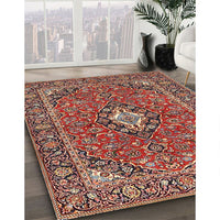 Traditional Saffron Red Oriental Rug, tr4787