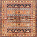 Square Traditional Sandy Brown Persian Rug, tr4788