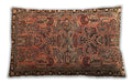 Traditional Classic Rectangular Dark Sienna Brown Lumbar Throw Pillow, 13 inch by 19 inch, lbtr4789