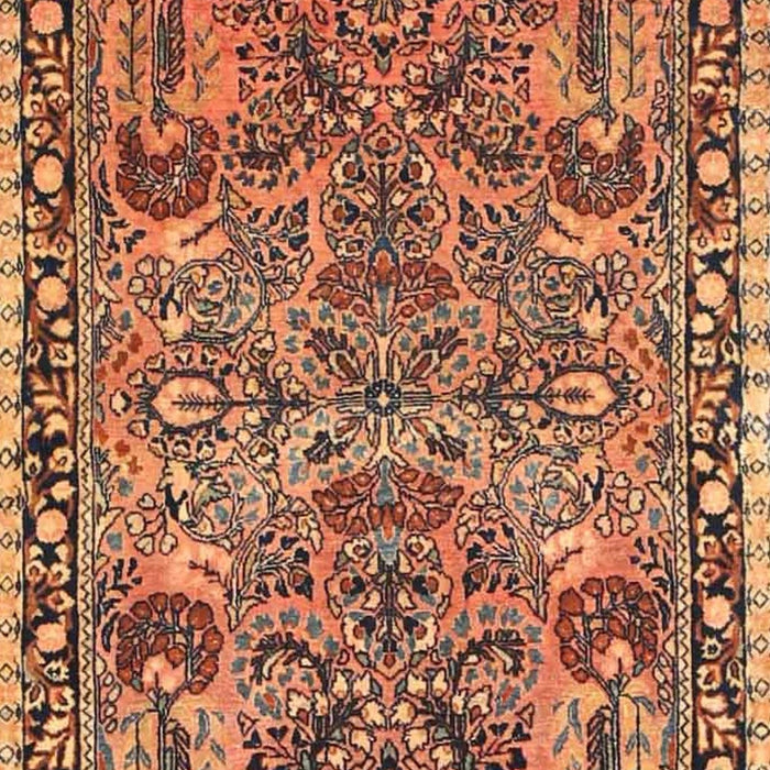 Traditional Dark Sienna Brown Oriental Rug, tr4789