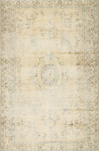 Machine Washable Traditional Gold Rug, wshtr478