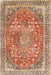 Traditional Chestnut Red Medallion Rug, tr4791