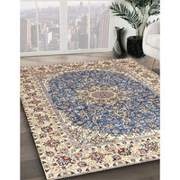 Traditional Deep Peach Orange Medallion Rug, tr4793