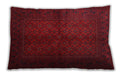 Traditional Classic Rectangular Red Lumbar Throw Pillow, 13 inch by 19 inch, lbtr4794