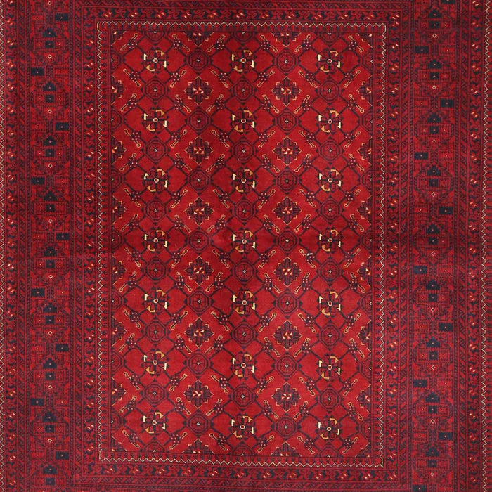 Machine Washable Traditional Red Rug, wshtr4794