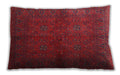 Traditional Classic Rectangular Red Lumbar Throw Pillow, 13 inch by 19 inch, lbtr4795