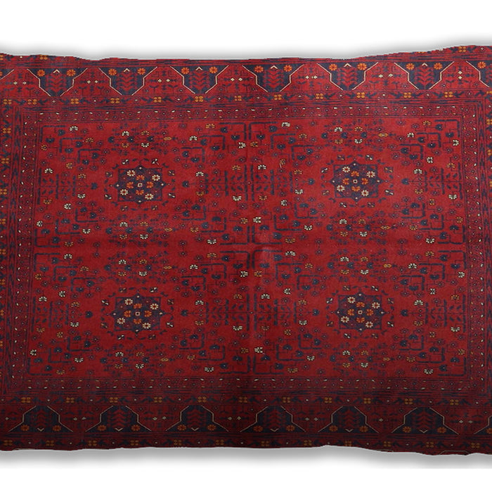 Traditional Classic Rectangular Red Lumbar Throw Pillow, 13 inch by 19 inch, lbtr4795