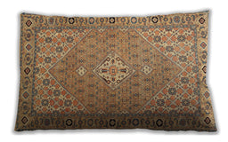 Traditional Classic Rectangular Light Brown Lumbar Throw Pillow, 13 inch by 19 inch, lbtr4797
