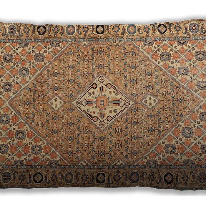 Traditional Classic Rectangular Light Brown Lumbar Throw Pillow, 13 inch by 19 inch, lbtr4797