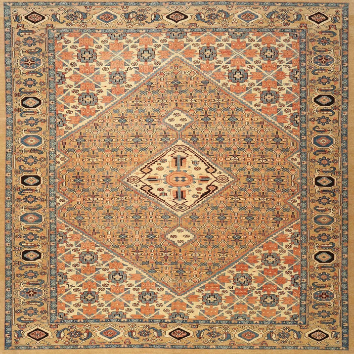 Square Traditional Light Brown Persian Rug, tr4797