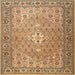 Square Traditional Light Brown Persian Rug, tr4797
