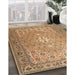 Traditional Light Brown Persian Rug in Family Room, tr4797