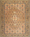 Traditional Light Brown Persian Rug, tr4797