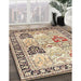 Machine Washable Traditional Sienna Brown Rug in a Family Room, wshtr4799