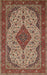 Traditional Saffron Red Medallion Rug, tr479