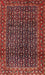 Machine Washable Traditional Rust Pink Rug, wshtr47