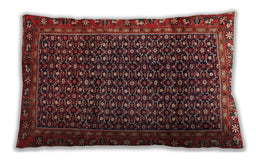 Traditional Classic Rectangular Rust Pink Lumbar Throw Pillow, 13 inch by 19 inch, lbtr47