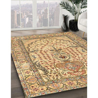 Traditional Light Brown Persian Rug, tr4801