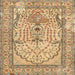 Square Traditional Light Brown Persian Rug, tr4801