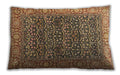 Traditional Classic Rectangular Dark Sienna Brown Lumbar Throw Pillow, 13 inch by 19 inch, lbtr4802