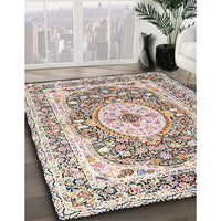 Traditional Brown Medallion Rug, tr4803