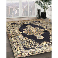 Traditional Brown Medallion Rug, tr4804