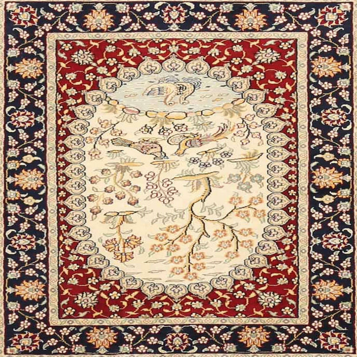 Round Machine Washable Traditional Brown Rug, wshtr4805