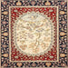 Square Traditional Brown Persian Rug, tr4805