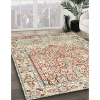 Traditional Orange Salmon Pink Persian Rug, tr4807