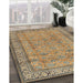 Machine Washable Traditional Red Brown Rug in a Family Room, wshtr4808