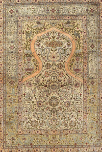 Machine Washable Traditional Sienna Brown Rug, wshtr4809