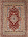 Traditional Brown Red Medallion Rug, tr480