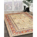 Traditional Brown Gold Persian Rug in Family Room, tr4811