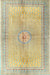 Traditional Copper Green Medallion Rug, tr4812