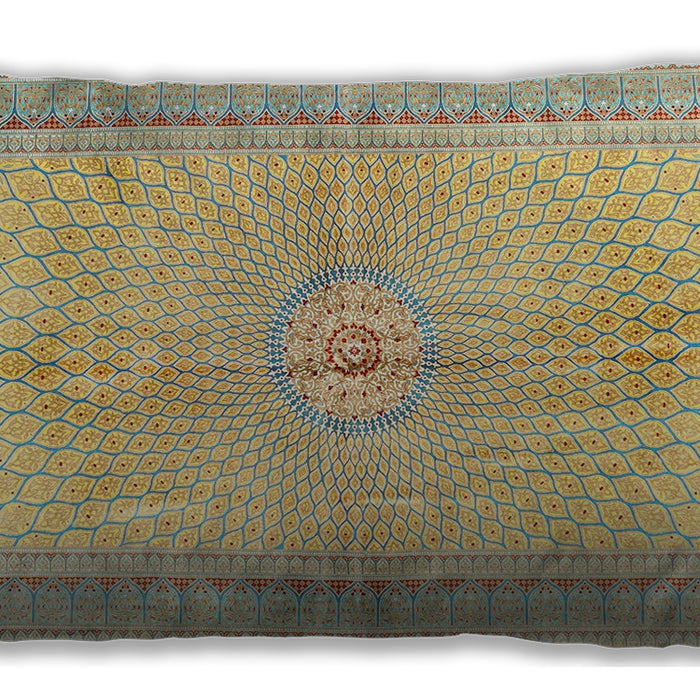 Traditional Classic Rectangular Brass Green Lumbar Throw Pillow, 13 inch by 19 inch, lbtr4812