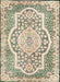 Machine Washable Traditional Gold Rug, wshtr4813