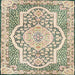 Square Traditional Golden Blonde Gold Medallion Rug, tr4813