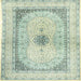 Square Traditional Green Persian Rug, tr4820