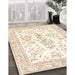 Machine Washable Traditional Peach Beige Rug in a Family Room, wshtr4821