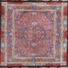 Square Traditional Brown Red Persian Rug, tr4823