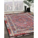 Machine Washable Traditional Brown Red Rug in a Family Room, wshtr4823