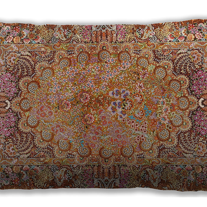 Traditional Classic Rectangular Sandy Brown Lumbar Throw Pillow, 13 inch by 19 inch, lbtr4826