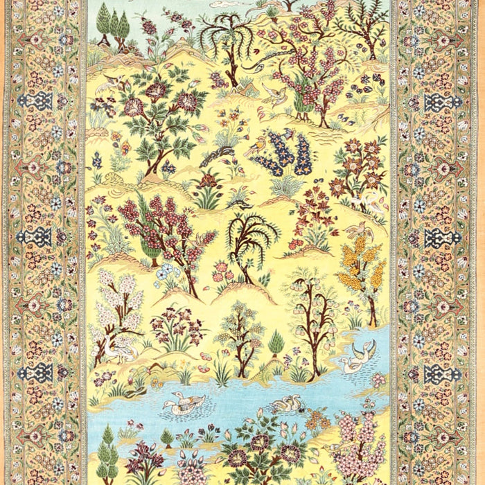 Traditional Harvest Gold Animal Rug, tr4828
