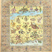 Square Traditional Harvest Gold Animal Rug, tr4828