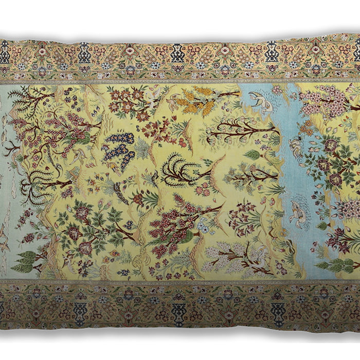 Traditional Classic Rectangular Harvest Gold Lumbar Throw Pillow, 13 inch by 19 inch, lbtr4828