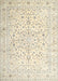 Traditional Tan Brown Medallion Rug, tr4830