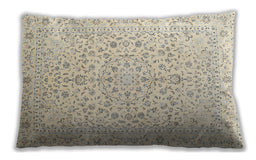 Traditional Classic Rectangular Tan Brown Lumbar Throw Pillow, 13 inch by 19 inch, lbtr4830