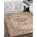 Machine Washable Traditional Sienna Brown Rug in a Family Room, wshtr4831