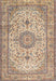 Machine Washable Traditional Sienna Brown Rug, wshtr4831